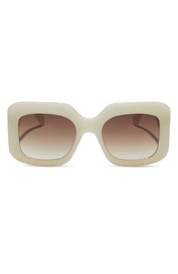 DIFF Giada 52mm Gradient Square Sunglasses in Brown Gradient