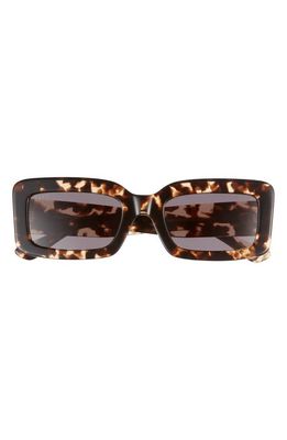 DIFF Indy 51mm Rectangular Sunglasses in Grey/Tortoise