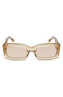 DIFF Indy 51mm Rectangular Sunglasses in Honey Crystal Flash