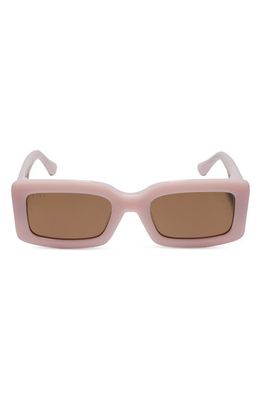 DIFF Indy 51mm Rectangular Sunglasses in Pink