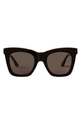 DIFF Kaia II 50mm Cat Eye Sunglasses in Black /Grey