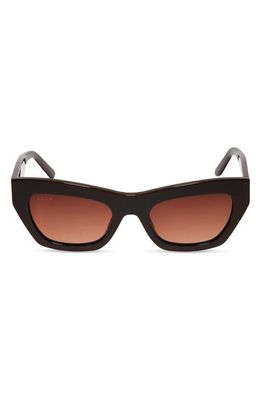 DIFF Katarina 51mm Gradient Cat Eye Sunglasses in Truffle/Brown Gradient