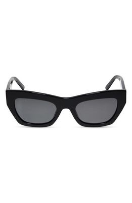 DIFF Katarina 51mm Polarized Cat Eye Sunglasses in Black/Grey