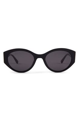 DIFF Linnea 55mm Oval Sunglasses in Grey