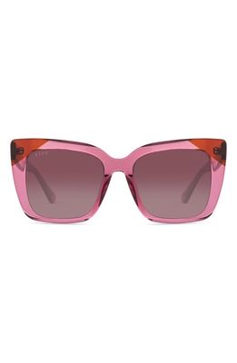DIFF Lizzy 54mm Cat Eye Sunglasses in Macarena Pink