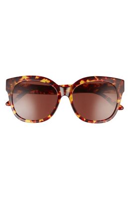 DIFF Maya 59mm Round Sunglasses in Amber Tort