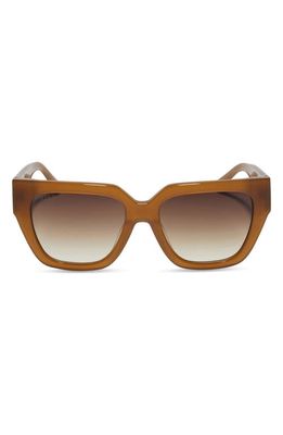 DIFF Remi 11 53mm Gradient Square Sunglasses in Brown Gradient