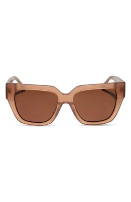 DIFF Remi II 53mm Polarized Square Sunglasses in Taupe/Brown