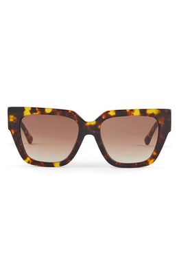 DIFF Remi II 53mm Rectangular Sunglasses in Amber Tort