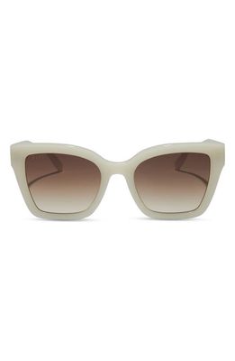 DIFF Rhys 51mm Gradient Square Sunglasses in Brown Gradient