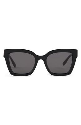 DIFF Rhys 51mm Polarized Rectangular Sunglasses in Grey