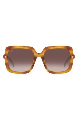 DIFF Sandra 55mm Square Sunglasses in Andes Tortoise