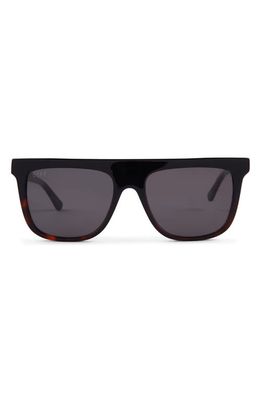 DIFF Stevie 55mm Flat Top Sunglasses in Grey
