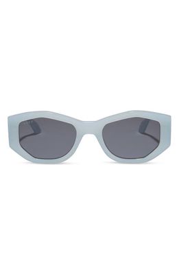 DIFF Zeo 52mm Geometric Sunglasses in Blue/Grey