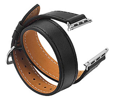 Digital Basics Apple Watch 38/40mm Leather Doub le Wrap Band