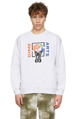Dime Grey Dimearts Puff Sweatshirt