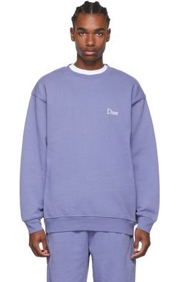 Dime Purple Cotton Sweatshirt