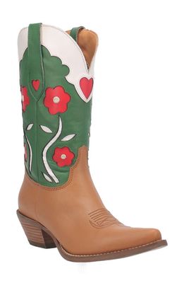 Dingo Comin' Up Roses Western Boot in Camel