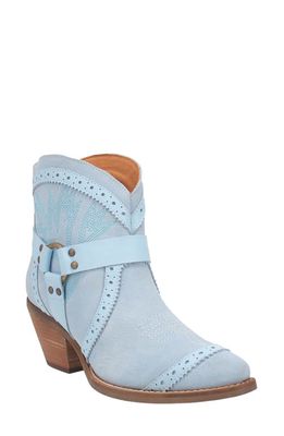 Dingo Gummy Bear Ankle Boot in Blue Suede