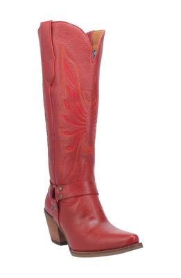 Dingo Heavens to Betsy Knee High Western Boot in Red