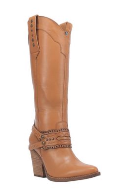 Dingo Masquerade Studded Western Boot in Camel