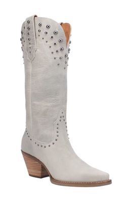 Dingo Talkin Rodeo Knee High Western Boot in Off White