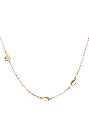 Dinny Hall 10kt gold Folded Heart charm necklace