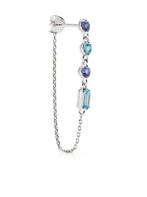 Dinny Hall crystal-embellished drop earrings - Blue