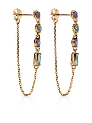 Dinny Hall crystal-embellished drop earrings - Gold