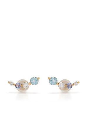 Dinny Hall crystal-embellished stud earrings - Gold