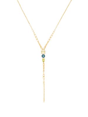 Dinny Hall Gemset lariat necklace - Gold