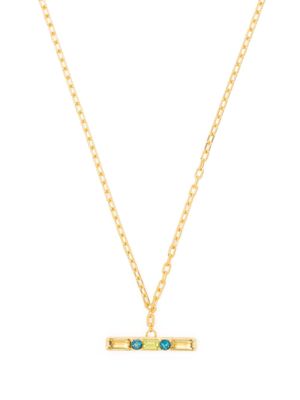 Dinny Hall Gemset T-bar necklace - Gold