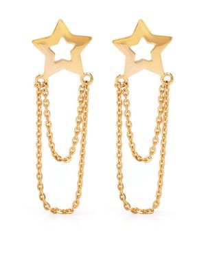Dinny Hall Stargazer chain loop drop earrings - Gold