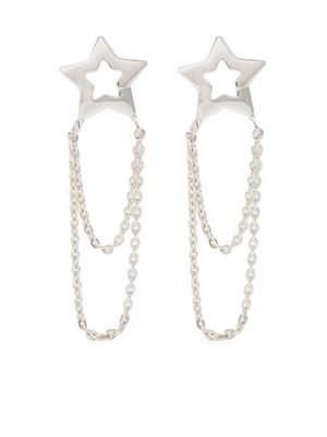 Dinny Hall Stargazer chain loop drop earrings - Silver