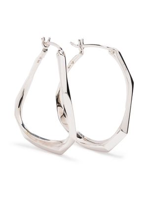 Dinny Hall Thalassa medium hoop earrings - Silver