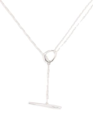 Dinny Hall Thalassa small T-bar necklace - Silver