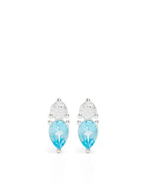 Dinny Hall topaz-studs silver earrings - Blue