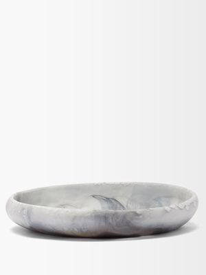 Dinosaur Designs - Earth Large Marbled-resin Serving Bowl - Grey Multi