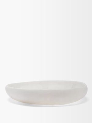 Dinosaur Designs - Earth Large Marbled-resin Serving Bowl - White