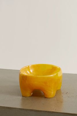 Dinosaur Designs - Offering Small Swirled Resin Bowl - Yellow