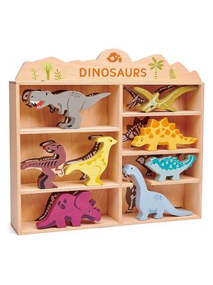 Dinosaurs 8-Piece Animal Set & Display Shelf