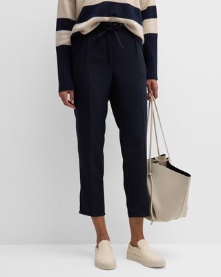 Dion Cropped High-Rise Tapered Pants