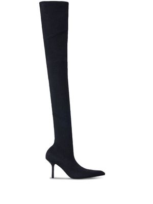 Dion Lee 88.9mm heel thigh-high boots - Black