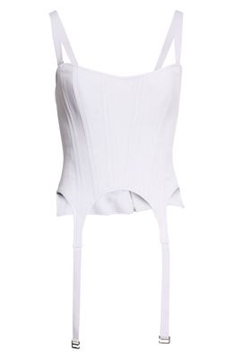 Dion Lee Arch Detail Cady Corset in Amythest