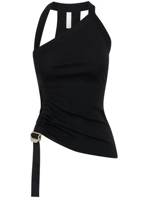 Dion Lee asymmetric cotton tank top - Black