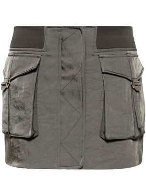 Dion Lee Aviator mini skirt - Grey