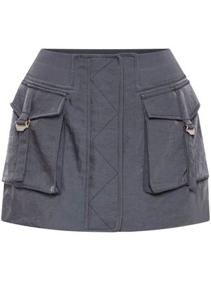 Dion Lee Aviator-pocket miniskirt - Grey