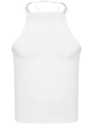 Dion Lee Barball fine-ribbed tank top - White