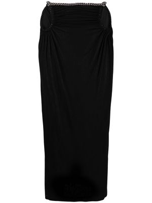 Dion Lee Barball Rope straight skirt - Black