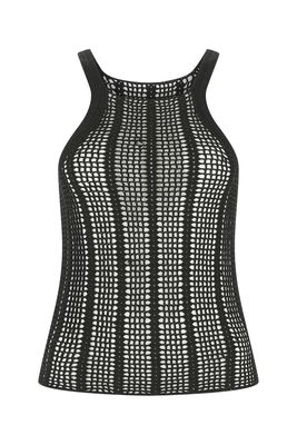 Dion Lee Black Crochet Top